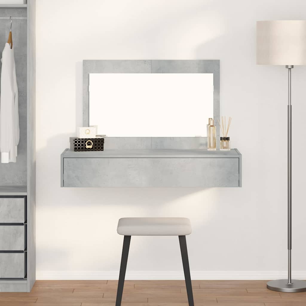 Klædeskab med skuffe Grå 100 x 40 x 70 cm Konstrueret træ