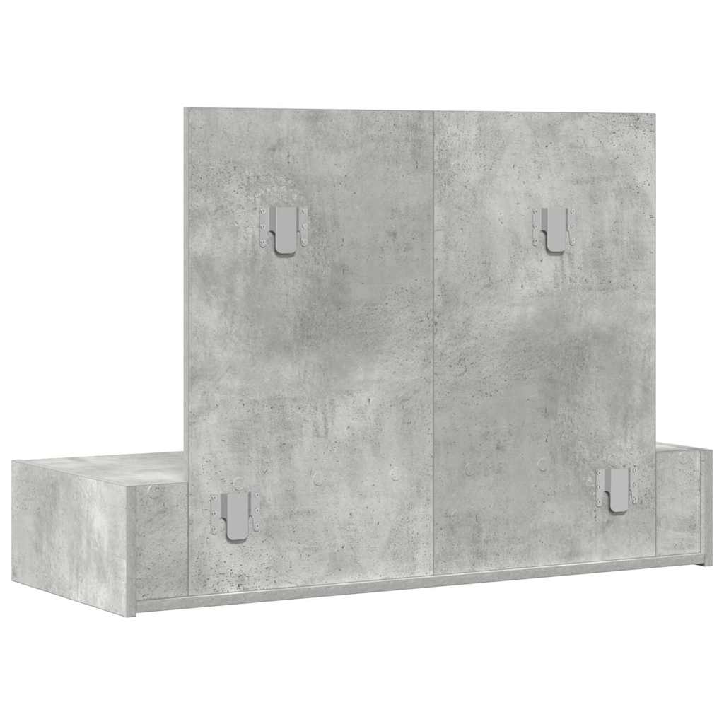Klædeskab med skuffe Grå 100 x 40 x 70 cm Konstrueret træ