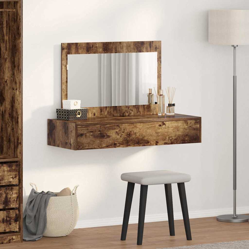 Klædeskab med skuffe Brun 100 x 40 x 70 cm Konstrueret træ
