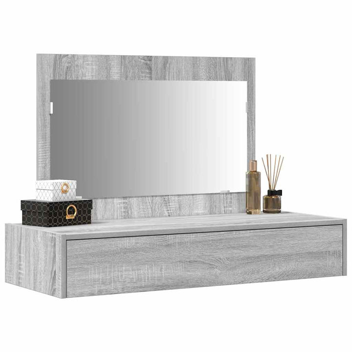 Klædeskab med skuffe Grå 100 x 40 x 70 cm Konstrueret træ