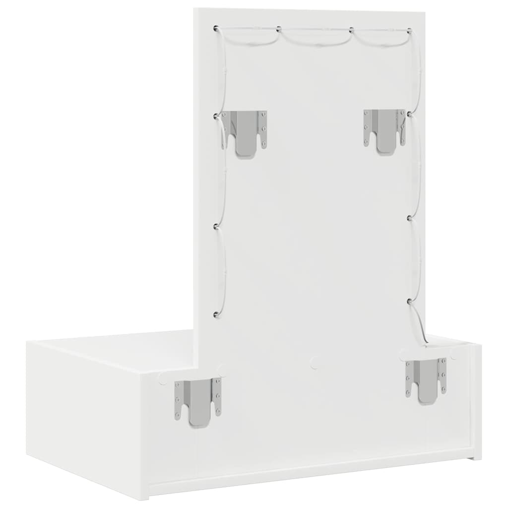 Klædeskab Hvid 60 x 40 x 70 cm Konstrueret træ