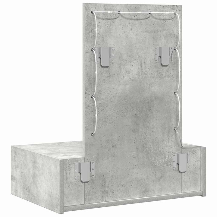 Klædeskab Grå 60 x 40 x 70 cm Konstrueret træ