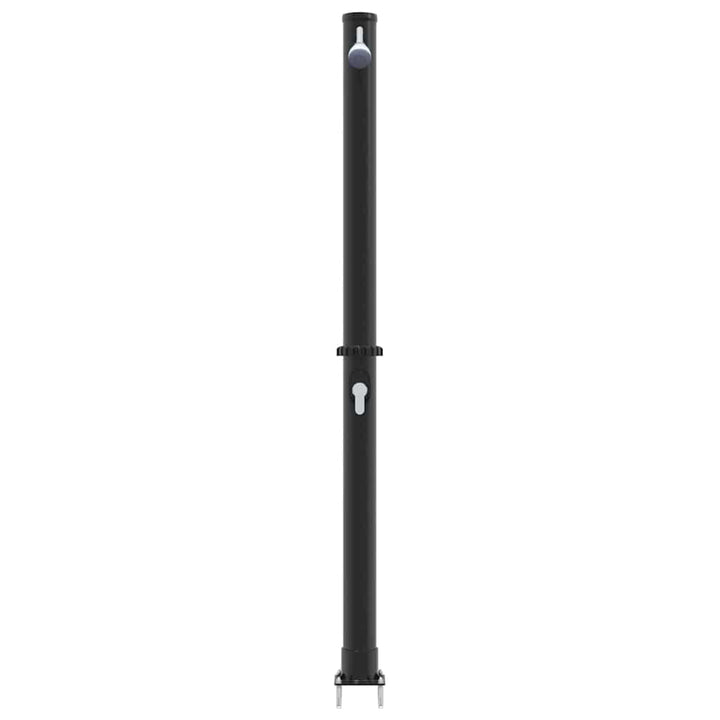 Udendørs Solbruser Sort 217 cm PVC og Aluminium