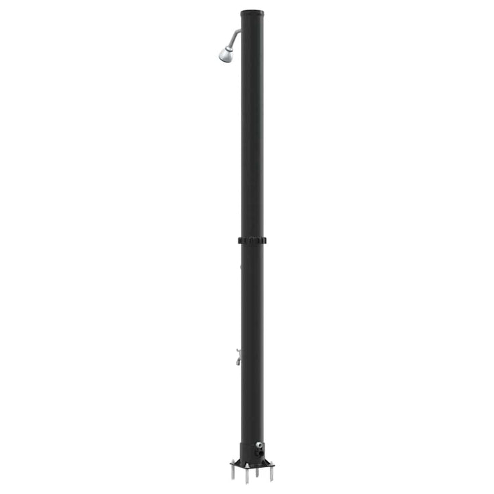Udendørs Solbruser 20 l PVC og Aluminium Sort
