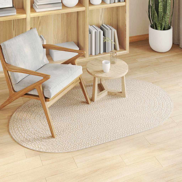 Tæppe ZIZUR Creme 150 x 80 cm Polypropylen