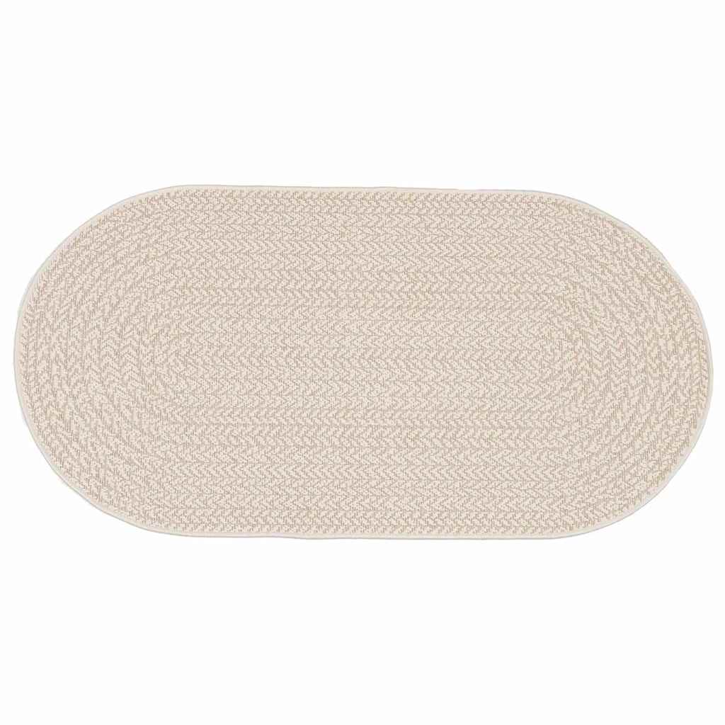 Tæppe ZIZUR Creme 200 x 100 cm Polypropylen
