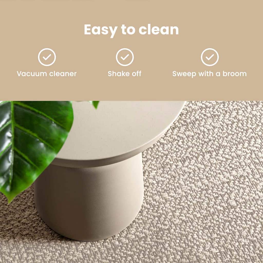 Tæppe ZIZUR Creme 170 x 120 cm Polypropylen