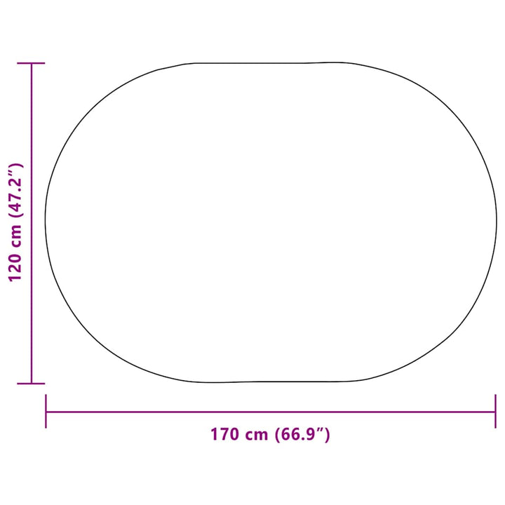 Tæppe ZIZUR Creme 170 x 120 cm Polypropylen