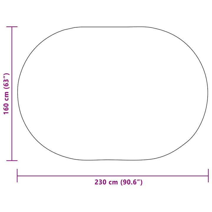 Tæppe ZIZUR Creme 230 x 160 cm Polypropylen