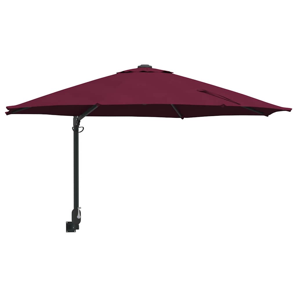 Havesol Bordeaux Rød 248 x 248 x 148 cm Polyester og Stål