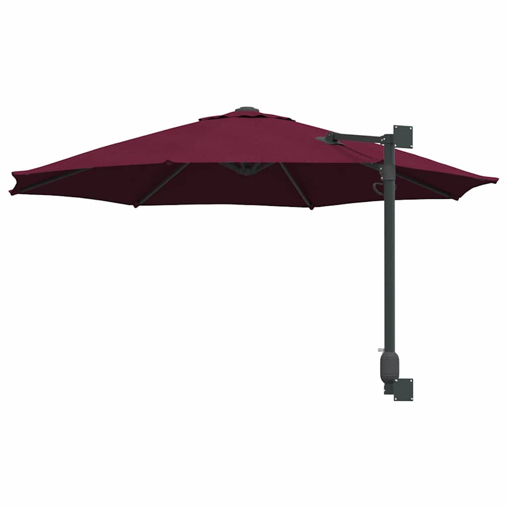 Havesol Bordeaux Rød 248 x 248 x 148 cm Polyester og Stål
