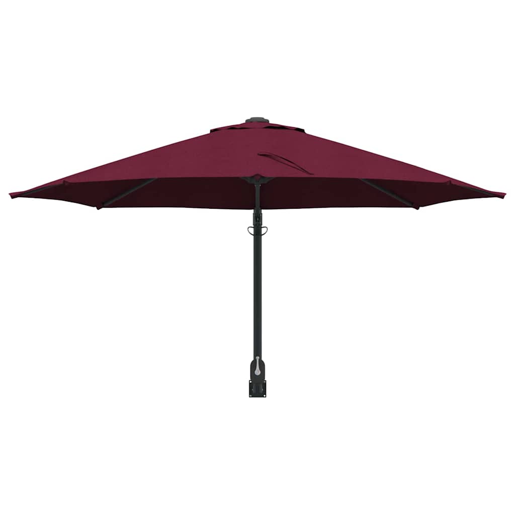 Havesol Bordeaux Rød 248 x 248 x 148 cm Polyester og Stål
