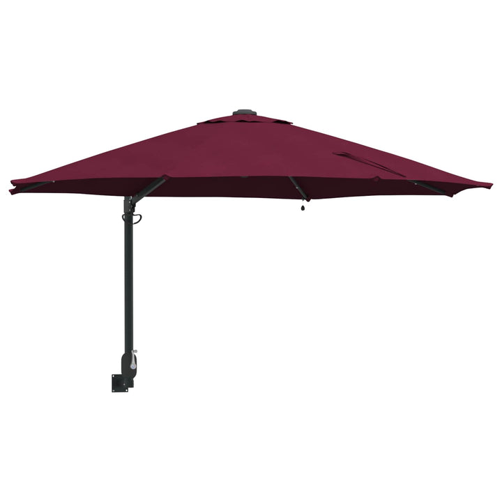 Havesol Bordeaux Rød 248 x 248 x 148 cm Polyester og Stål