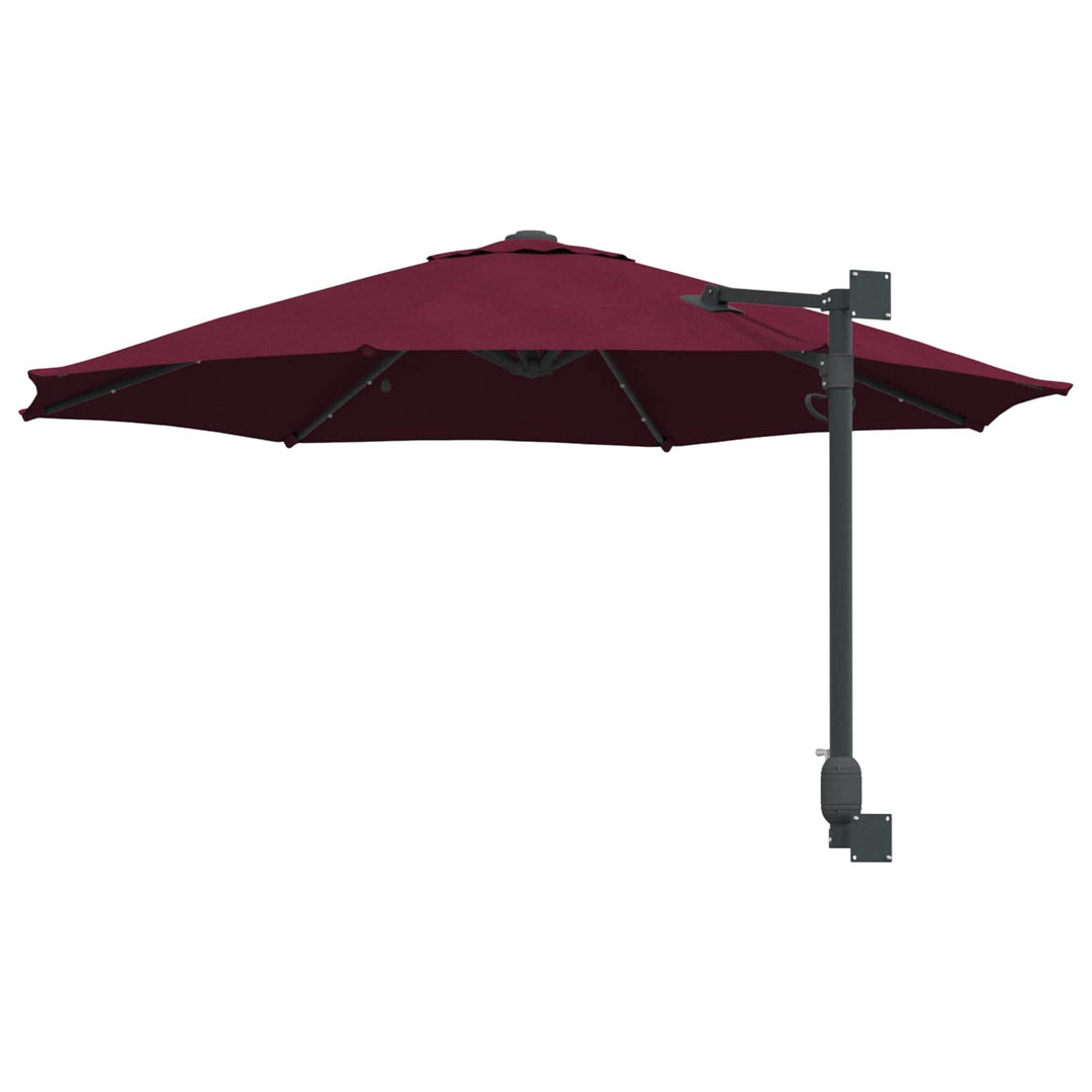 Havesol Bordeaux Rød 248 x 248 x 148 cm Polyester og Stål