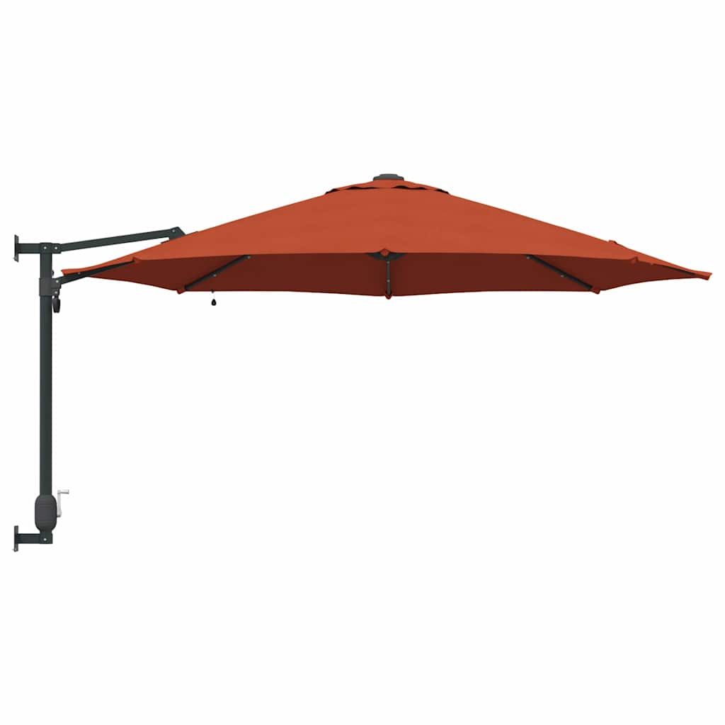 Havesol Terrakotta 248 x 248 x 148 cm Polyester og Stål