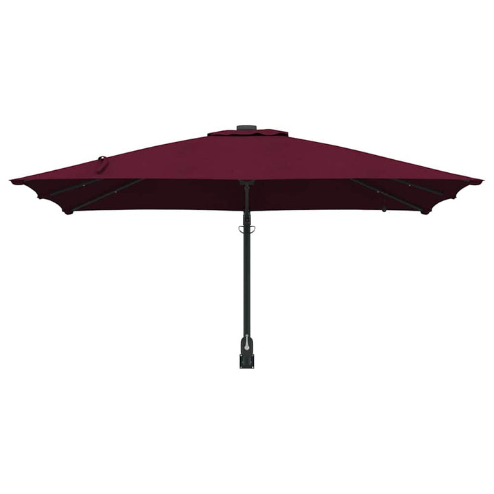 Havesol Bordeaux Rød 248,5 x 247,5 x 160 cm Polyester og Stål