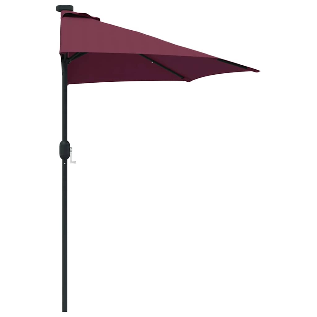 Havesol Bordeaux Rød 294 x 150 x 224 cm Polyester og Stål