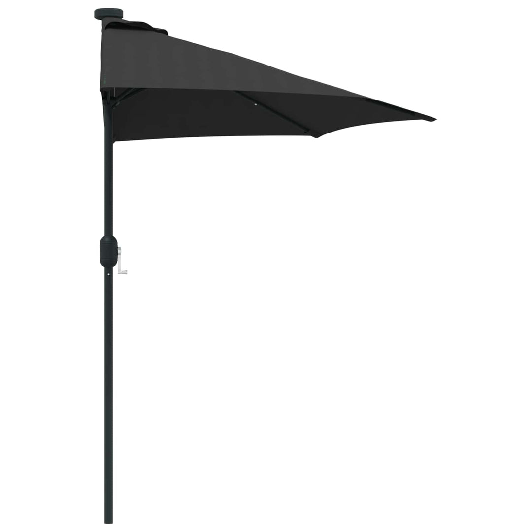 Havesol Sort 294 x 150 x 224 cm Polyester og Stål