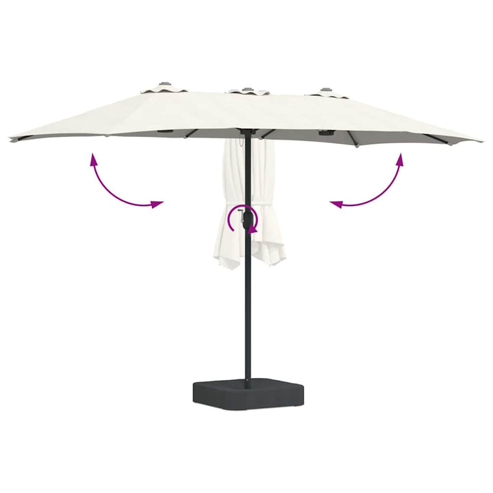 Havesol Sandfarvet 385 x 209 x 244 cm Polyester og Stål