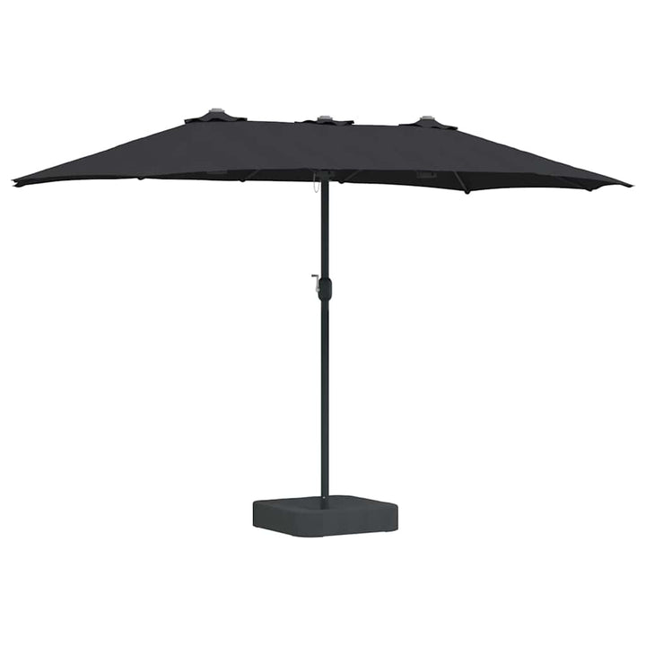 Havesol Sort 385 x 209 x 244 cm Polyester og Stål