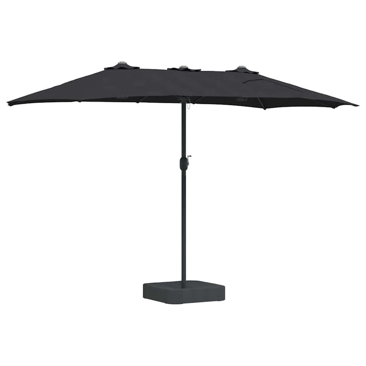 Havesol Sort 385 x 209 x 244 cm Polyester og Stål