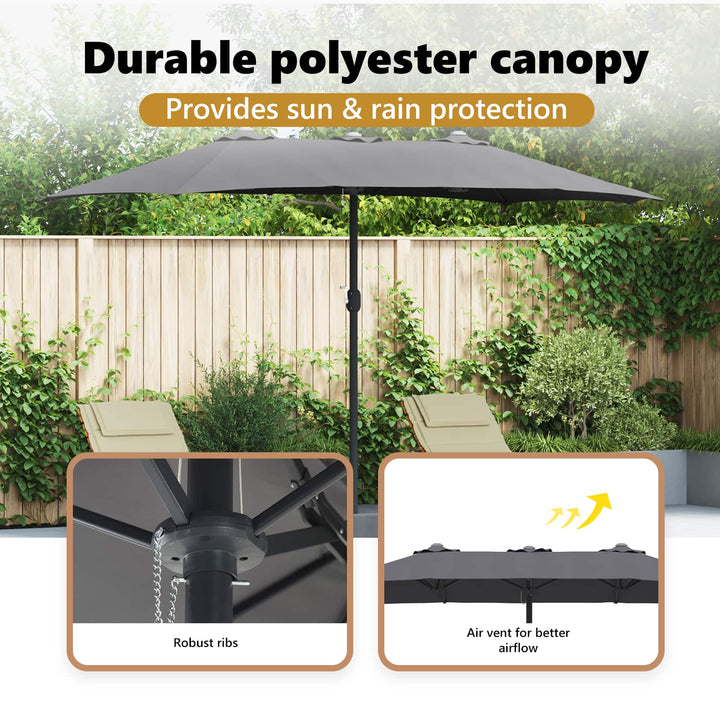 Havesol Antracit 385 x 209 x 244 cm Polyester