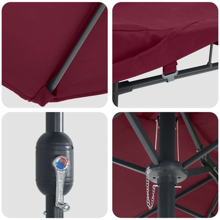 Havesol Bordeaux Rød 385 x 209 x 244 cm Polyester