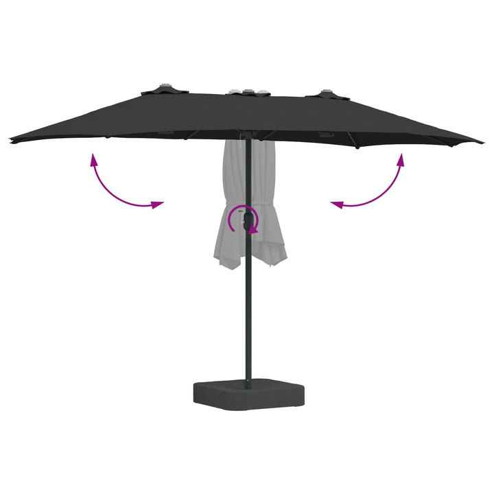 Havesol Sort 385 x 209 x 244 cm Polyester