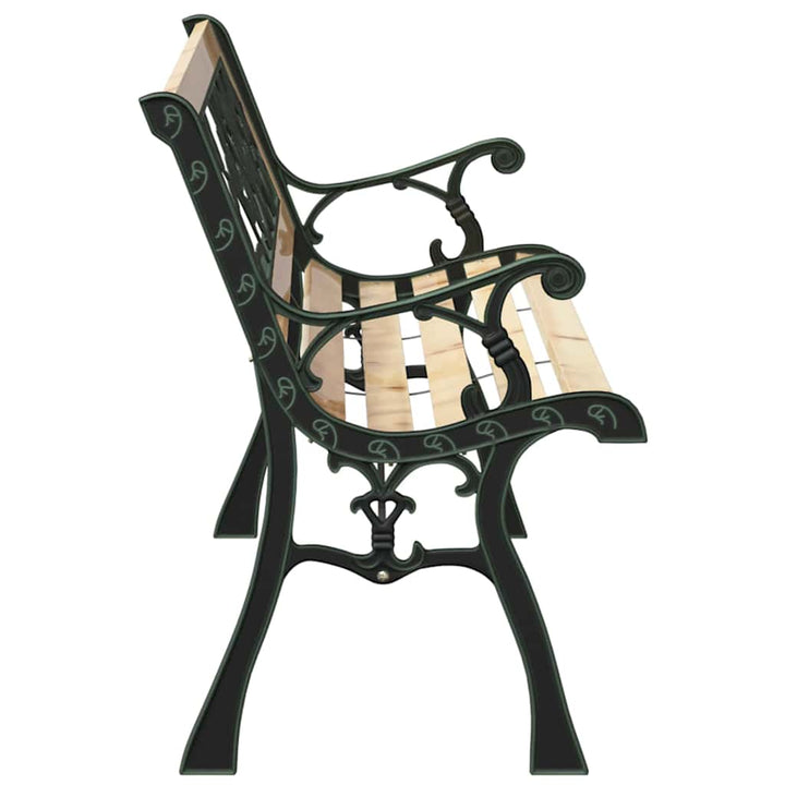 Havebænk med pude Brun 116 x 54 x 73 cm træ