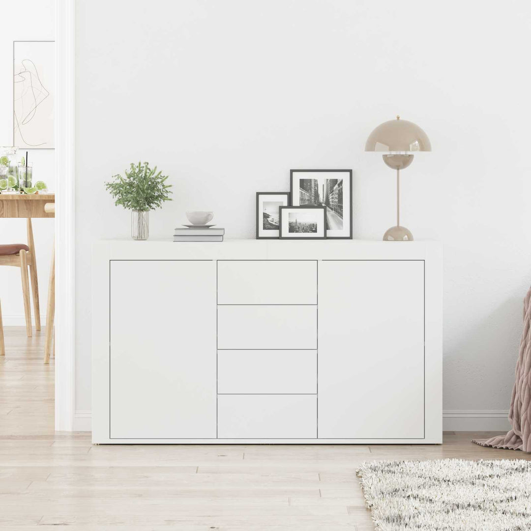 Sideboard Hvid 120 x 36 x 69 cm Konstrueret træ