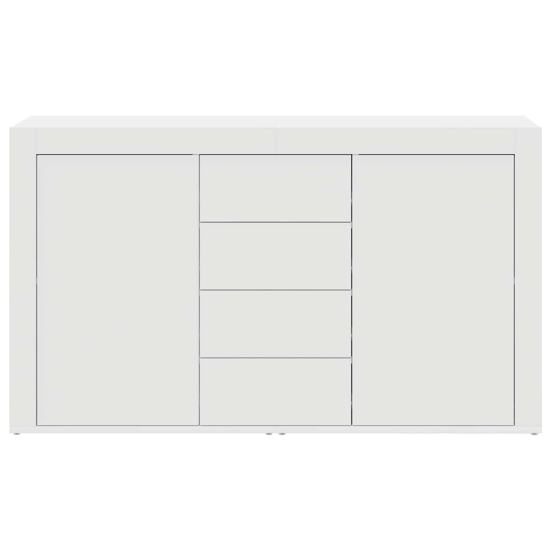 Sideboard med skuffe Hvid 120 x 36 x 69 cm Konstrueret træ