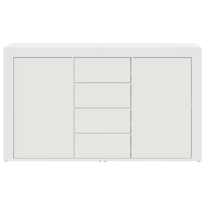Sideboard med skuffe Hvid 120 x 36 x 69 cm Konstrueret træ