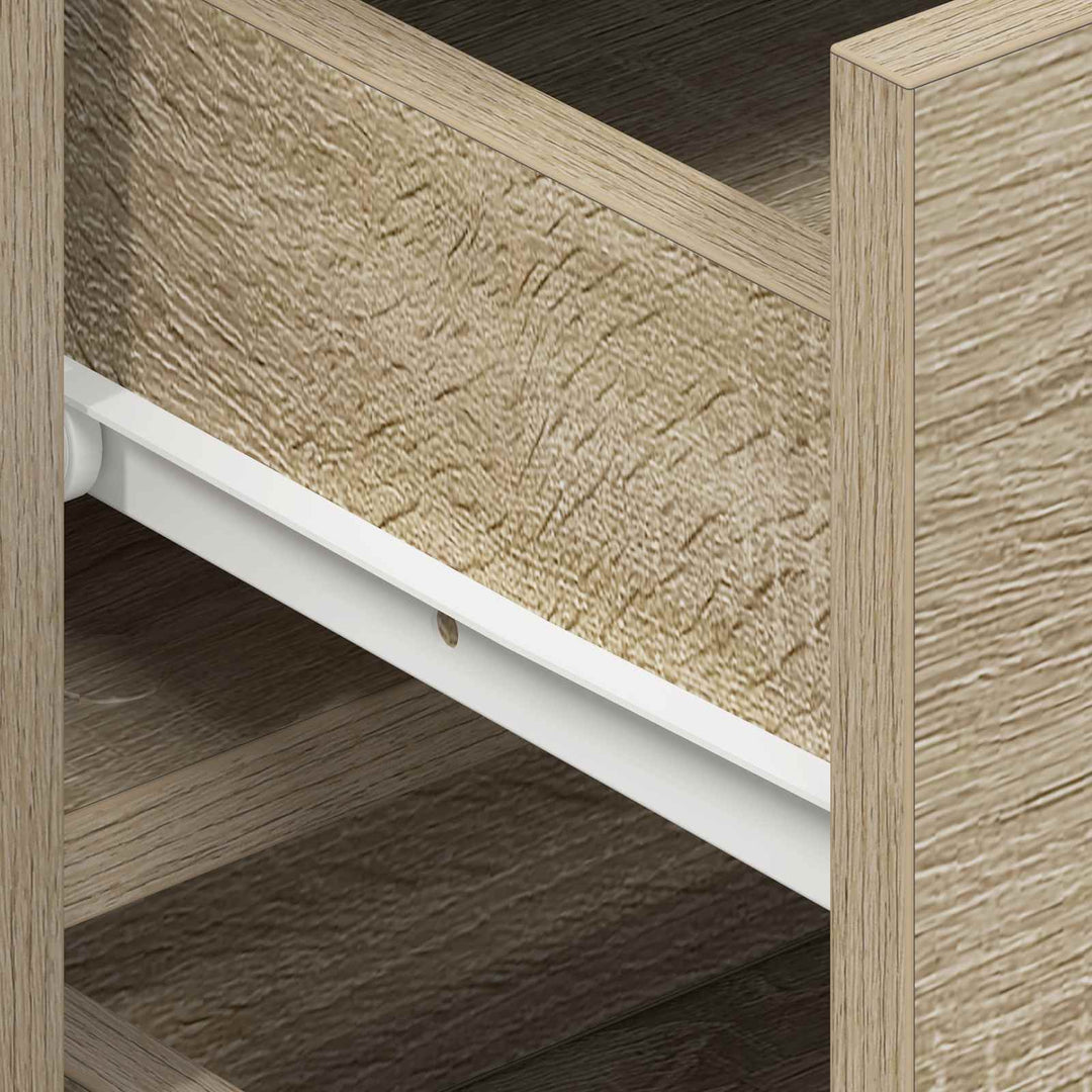 Sideboard med skuffe Sonoma eg 120 x 36 x 69 cm Konstrueret træ