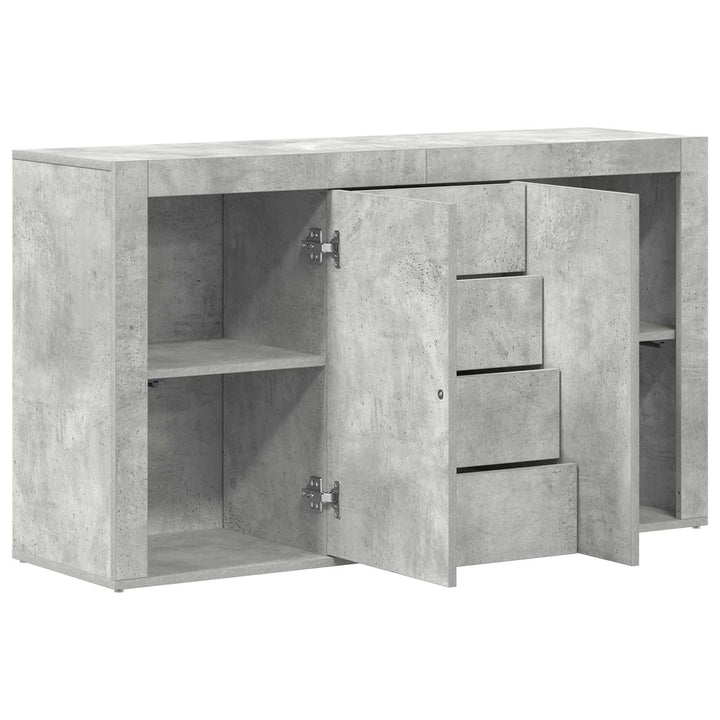 Sideboard Beton Grå 120 x 36 x 69 cm Konstrueret træ