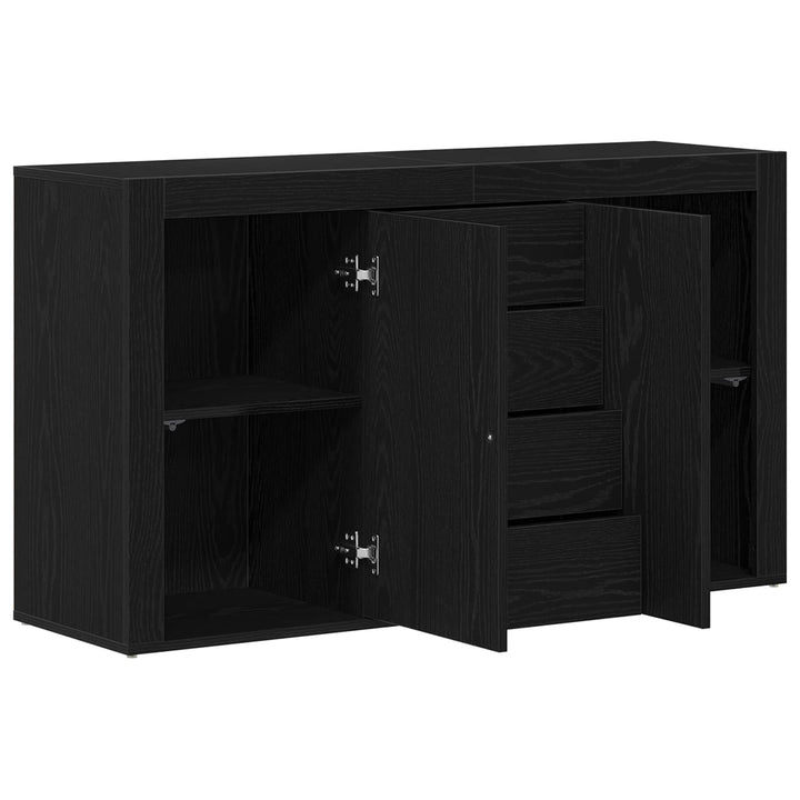 Sideboard Sort eg 120 x 36 x 69 cm Konstrueret træ