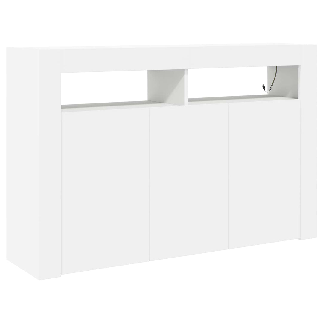 Sideboard Hvid 116 x 30 x 75 cm Konstrueret træ