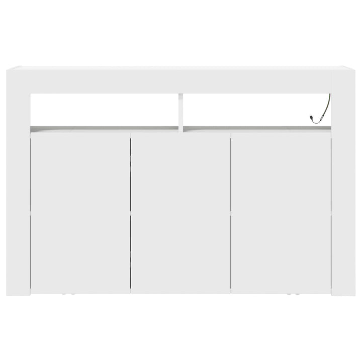 Sideboard Hvid 116 x 30 x 75 cm Konstrueret træ