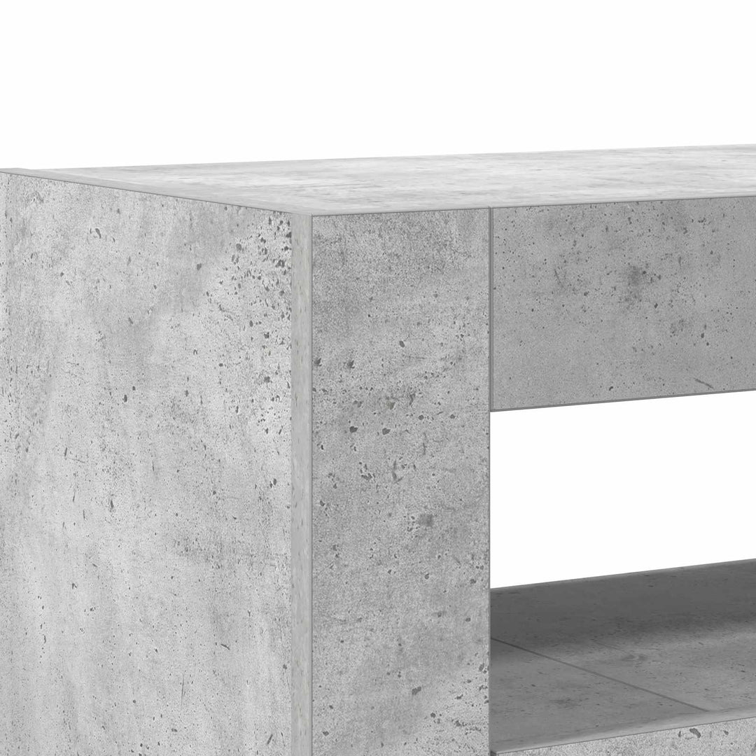 Sideboard Beton Grå 116 x 30 x 75 cm Konstrueret træ