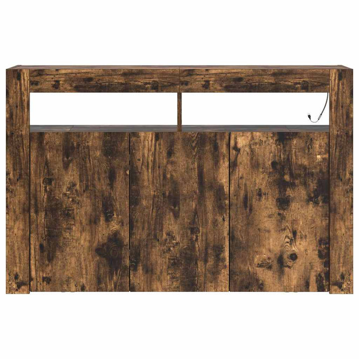 Sideboard Røget eg 116 x 30 x 75 cm Konstrueret træ