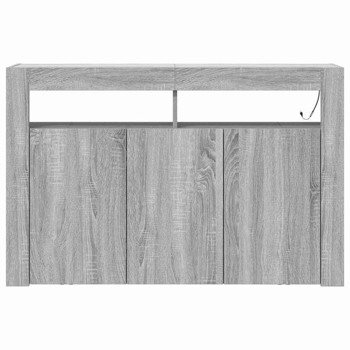 Sideboard Grå Sonoma 116 x 30 x 75 cm Konstrueret træ
