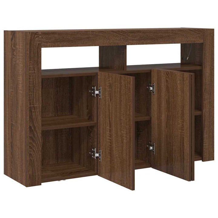 Sideboard Brun eg 116 x 30 x 75 cm Konstrueret træ