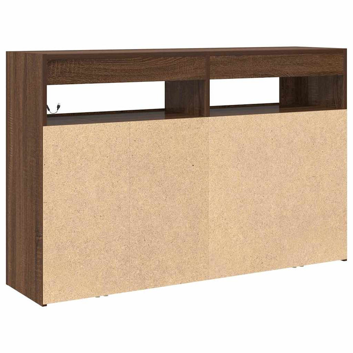 Sideboard Brun eg 116 x 30 x 75 cm Konstrueret træ