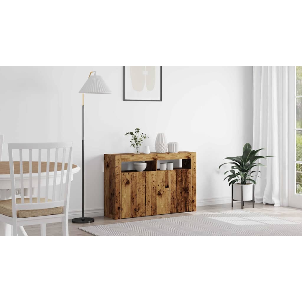 Sideboard Gammelt træ 116 x 30 x 75 cm Konstrueret træ