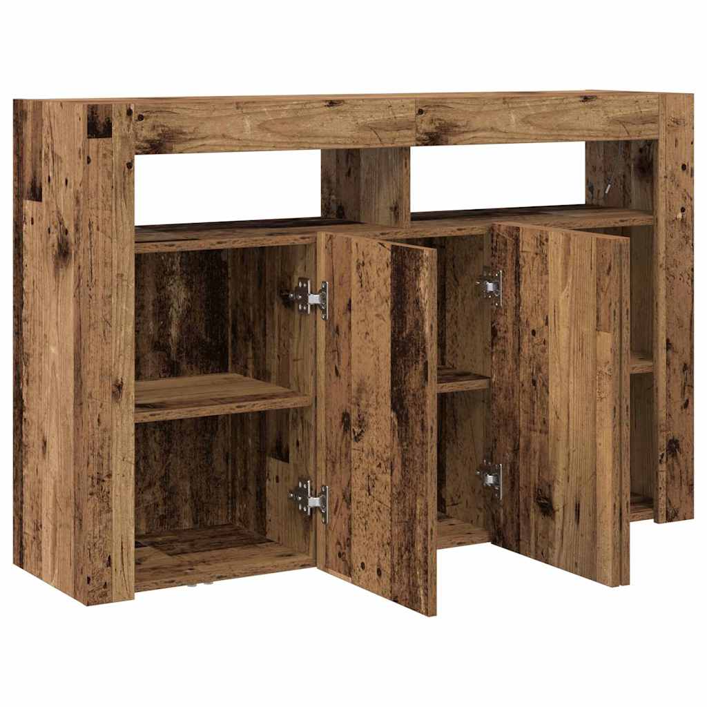 Sideboard Gammelt træ 116 x 30 x 75 cm Konstrueret træ