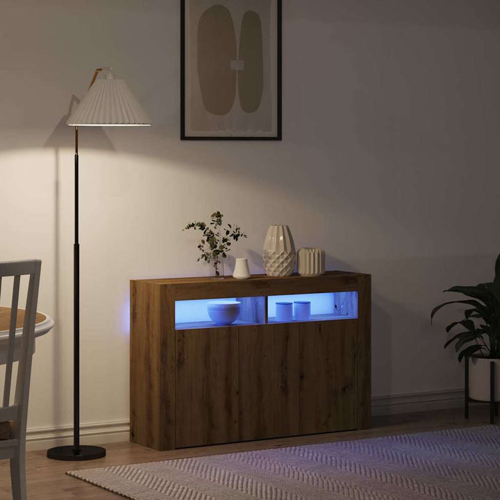 Sideboard Artisan Egetræ 116 x 30 x 75 cm Konstrueret træ