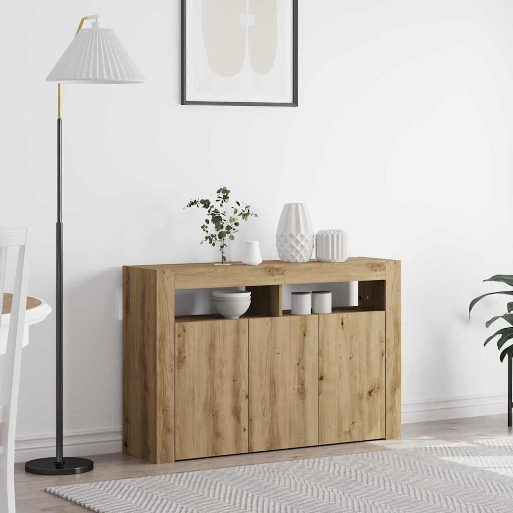 Sideboard Artisan Egetræ 116 x 30 x 75 cm Konstrueret træ