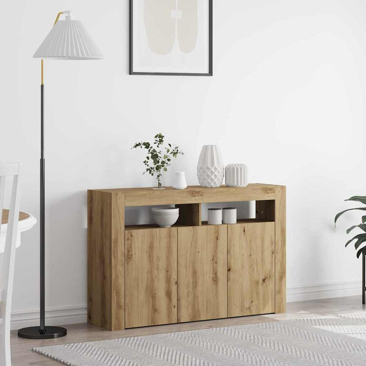 Sideboard Artisan Egetræ 116 x 30 x 75 cm Konstrueret træ