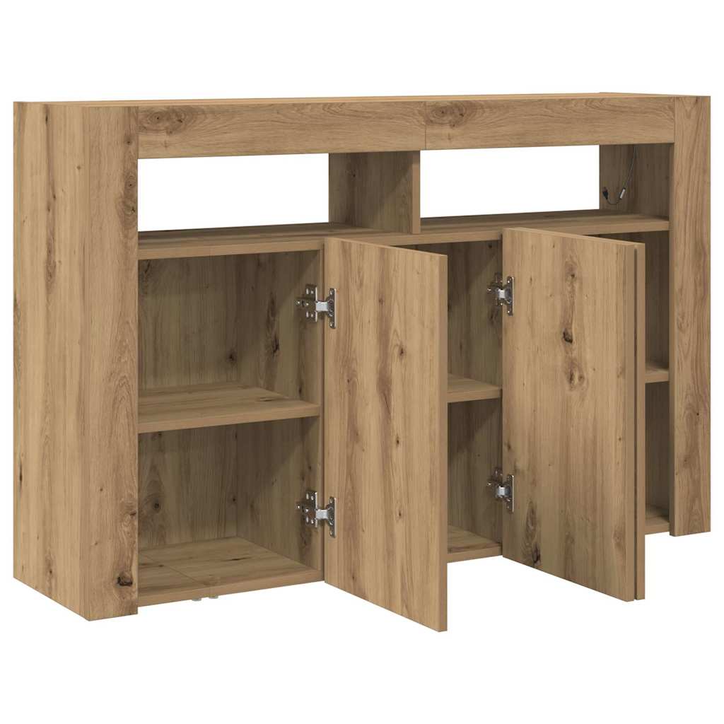 Sideboard Artisan Egetræ 116 x 30 x 75 cm Konstrueret træ
