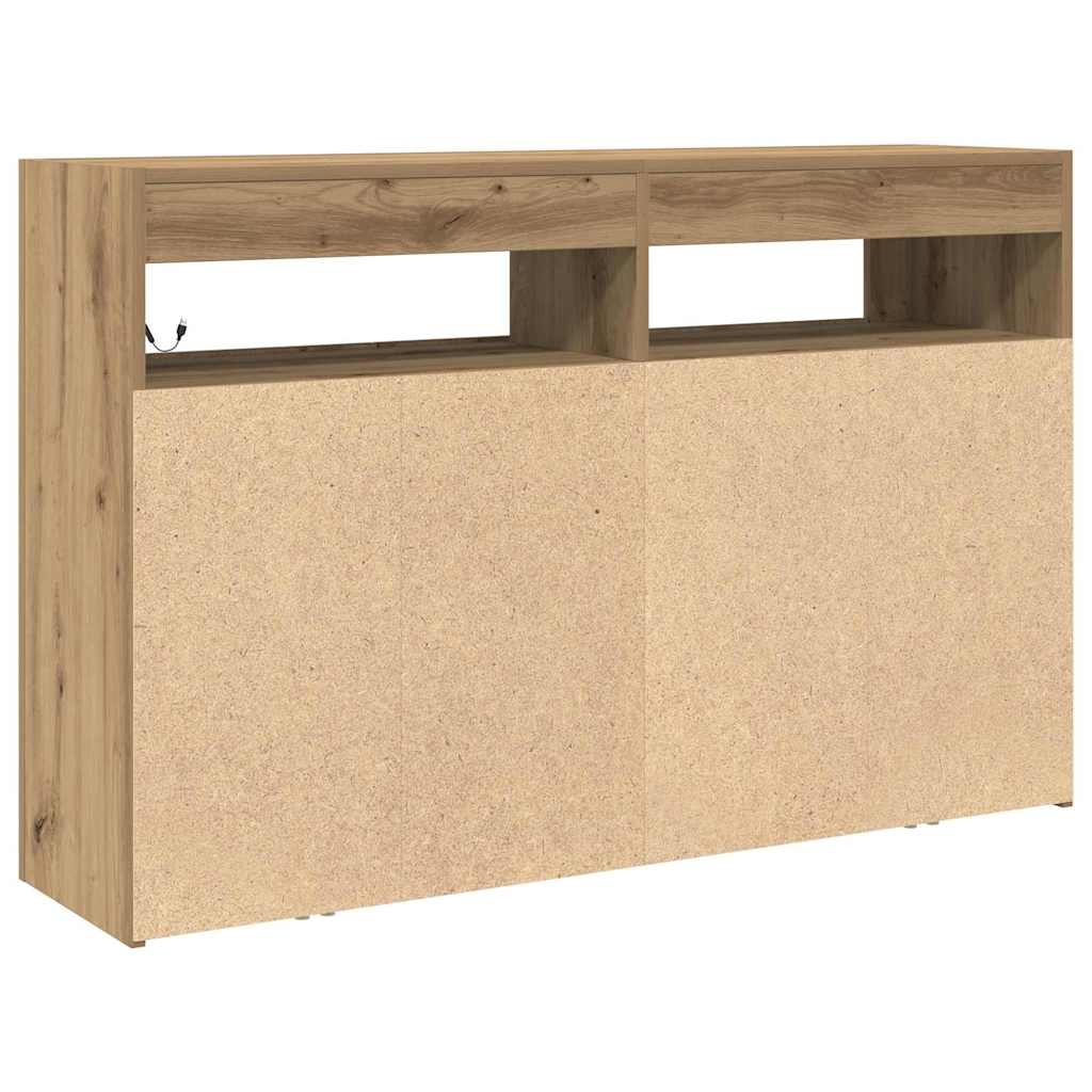 Sideboard Artisan Egetræ 116 x 30 x 75 cm Konstrueret træ