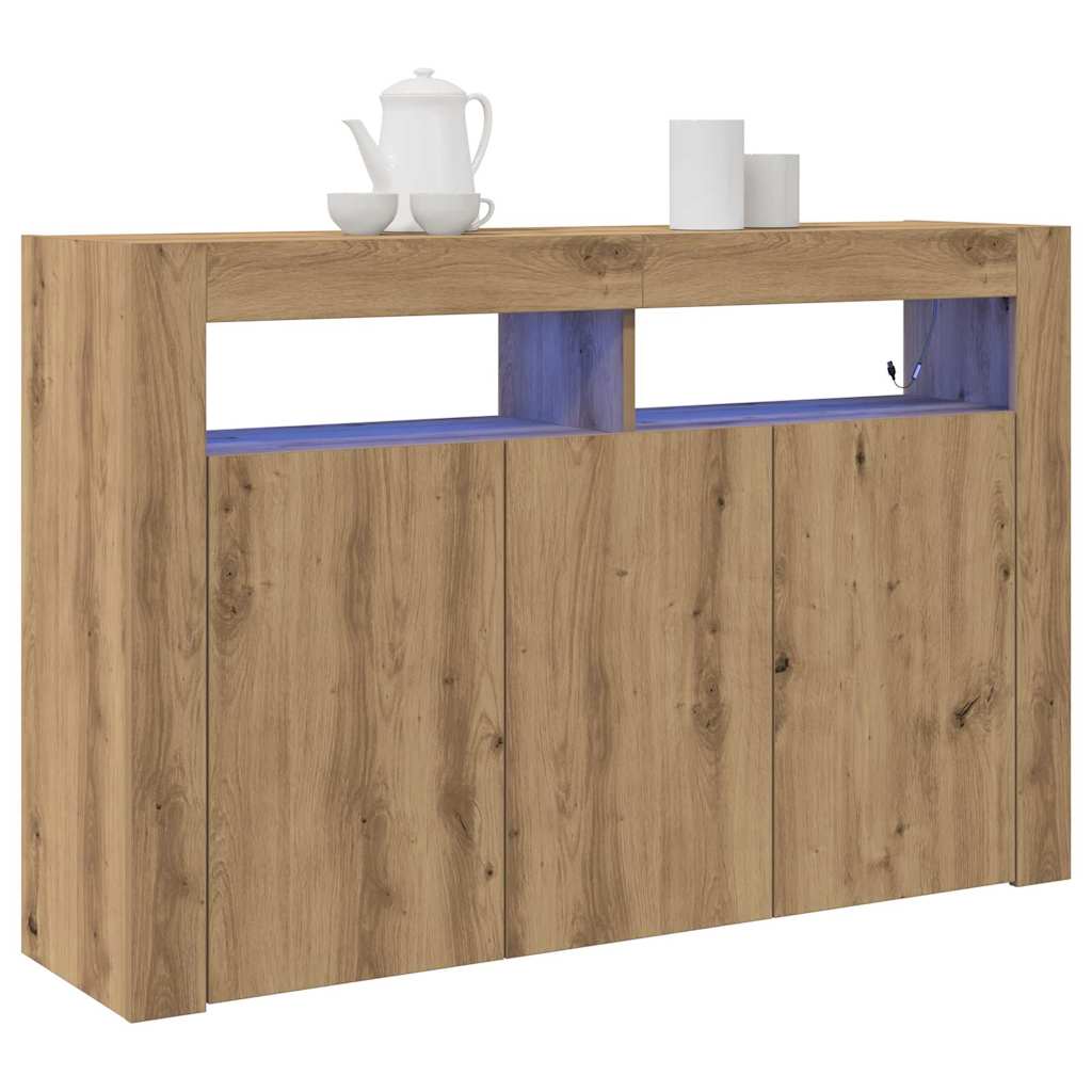 Sideboard Artisan Egetræ 116 x 30 x 75 cm Konstrueret træ